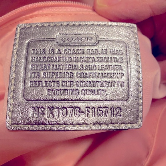 💕Coach Legacy Butterfly Floral Tea Rose Daisy Signature Shoulder Like New!!! - Picture 9 of 12